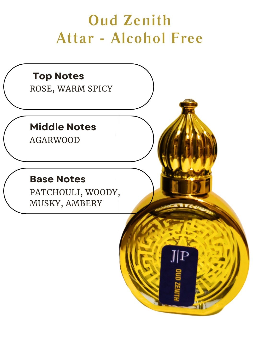Oud Zenith Men Attar - Seductive Rose, Fearless Romantic - Image 4